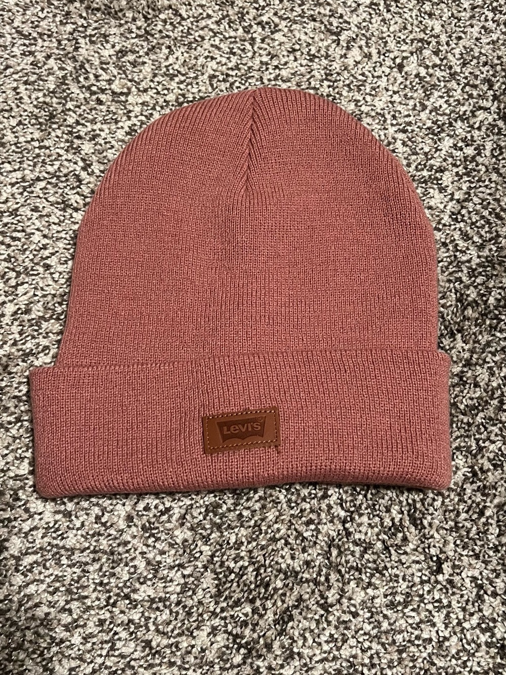 Levi's Pink Cuffed Beanie (never worn)